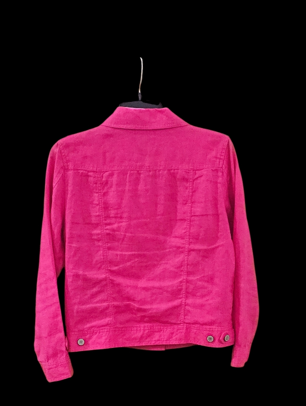 Jones New York Linen Hot Pink Jacket Sz S EUC - Picture 6 of 9